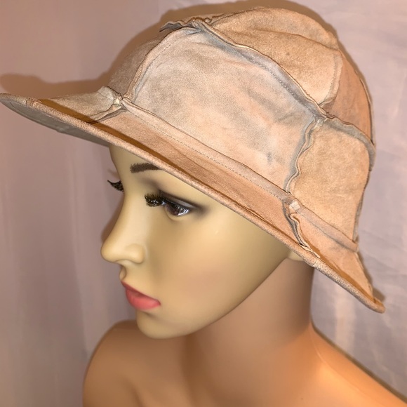 vintage auth CHANEL size 56cm suede BUCKET HAT main image 4